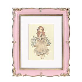 PHAREGE vintage pink gold frame 8x10 with mat highlights memories in a polished display.
