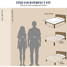 PHF Anti-pilling finish keeps blanket smooth and plush after washing