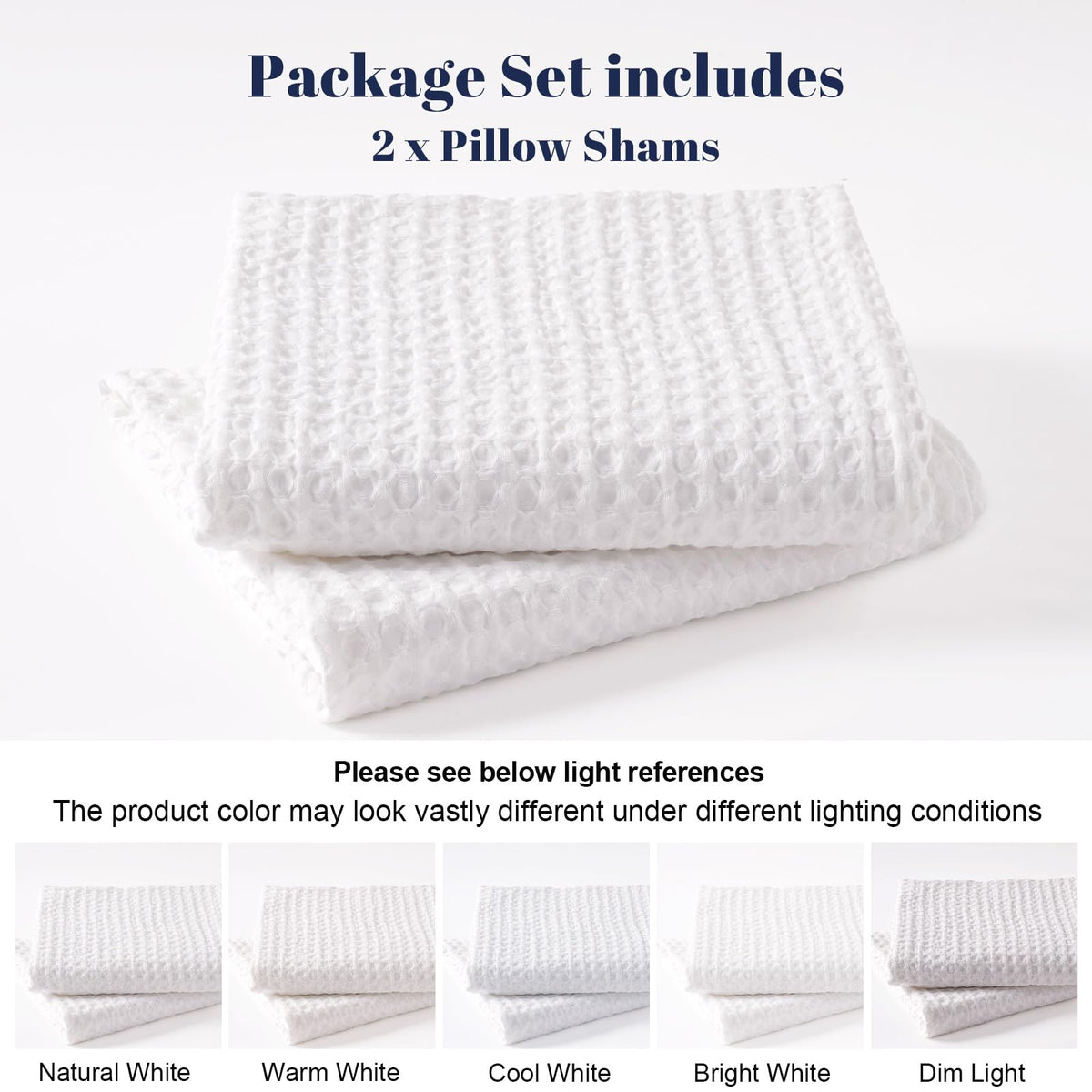 PHF two-pack set on neutral bedding demonstrates easy care and quick styling.
