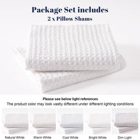 PHF two-pack set on neutral bedding demonstrates easy care and quick styling.