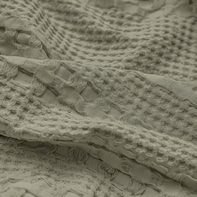 PHF dusty sage color complements contemporary bedding and calming bedroom vibes.
