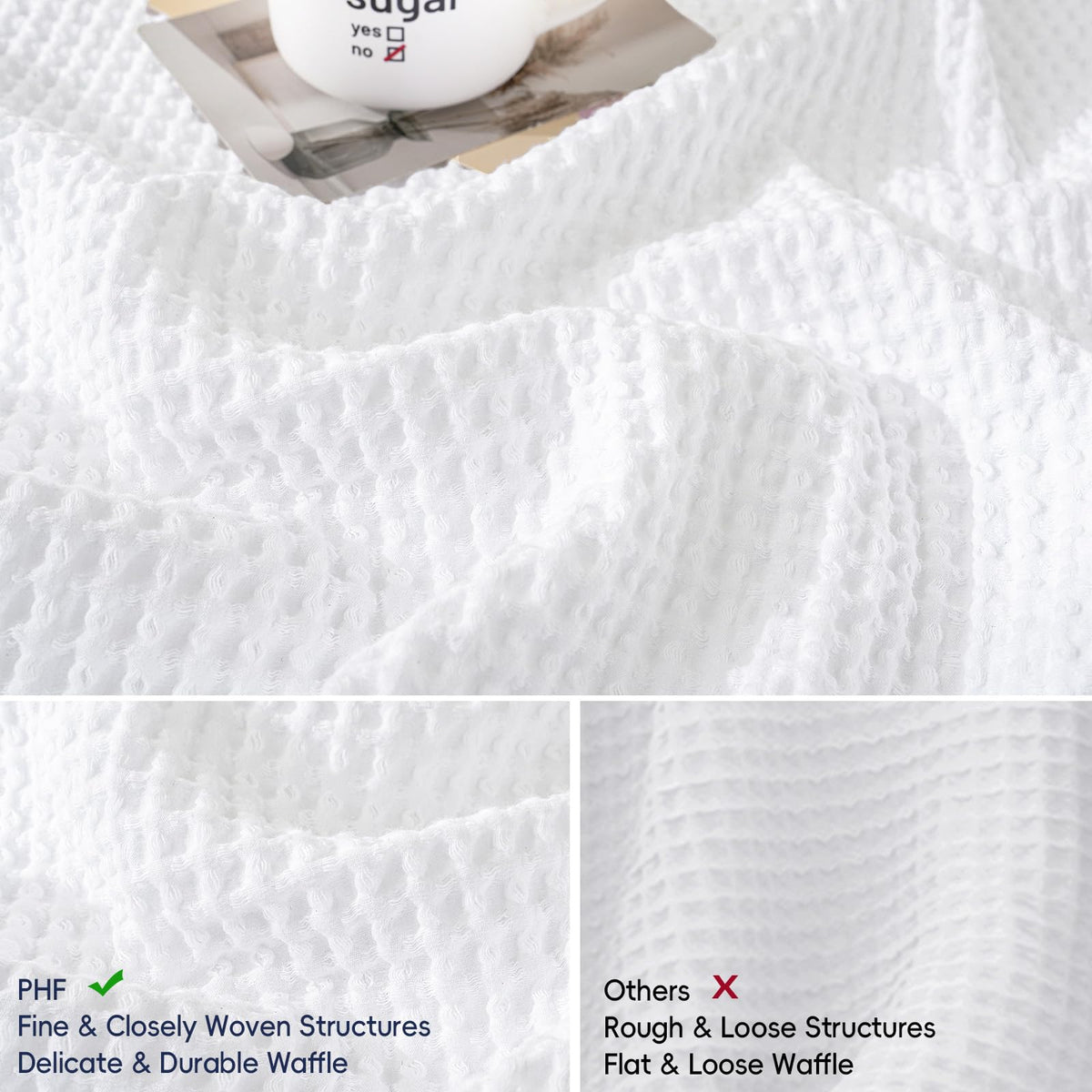 PHF double-stitched corner enhances daily durability and longevity.