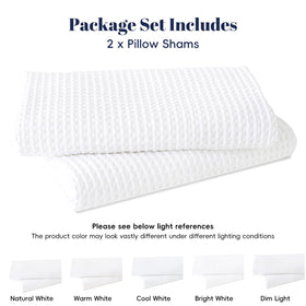 PHF room setting demonstrates versatile white shams with existing decor.