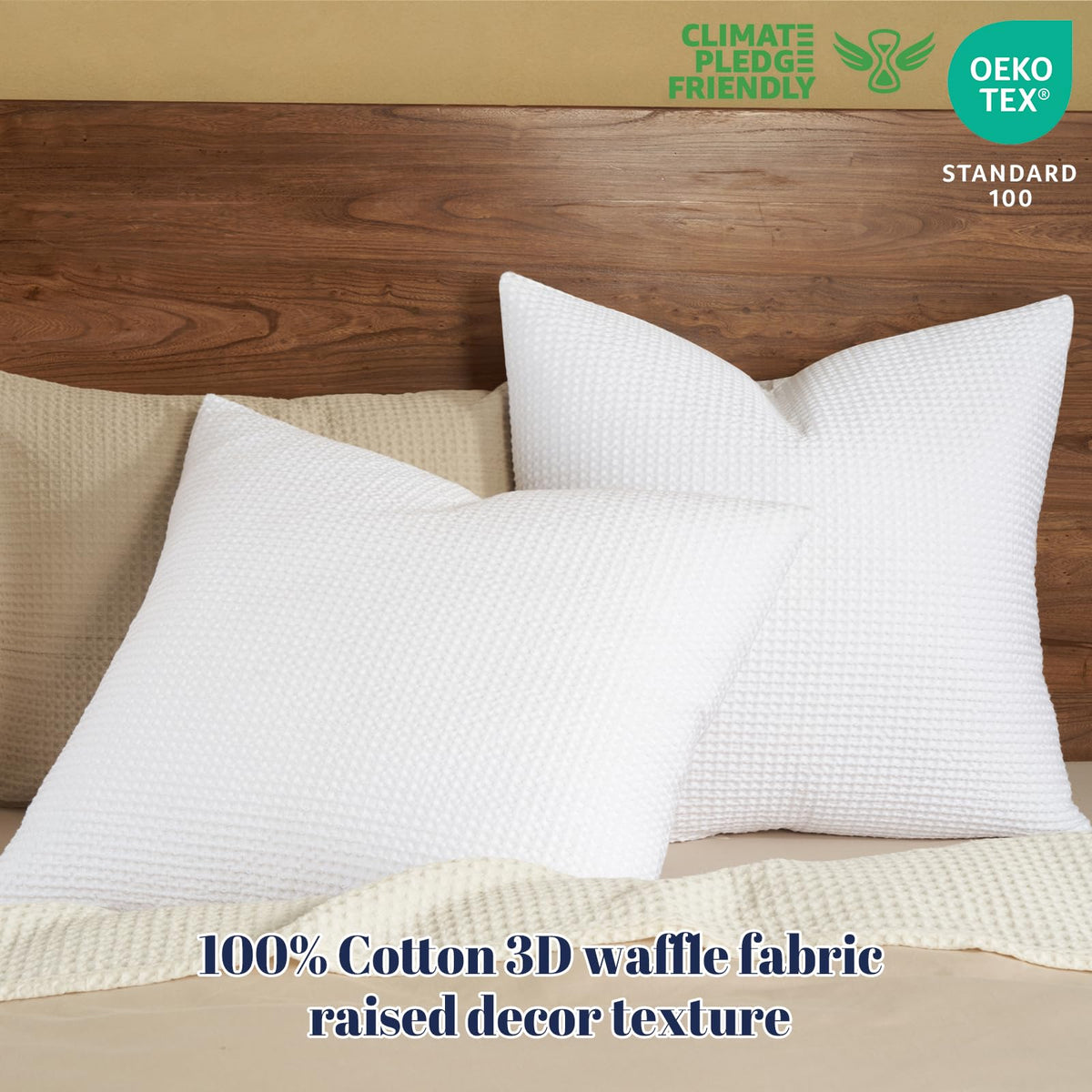 PHF waffle texture closeup reveals plush three-dimensional pattern.