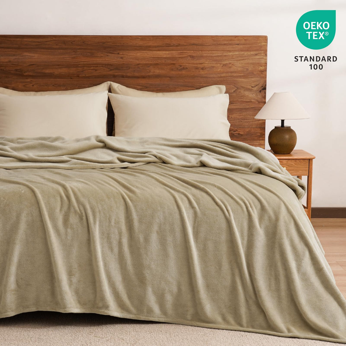 PHF King-size 108x90 inches blanket provides spacious warmth for family rooms