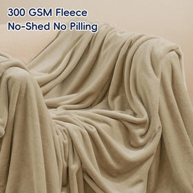 PHF Lightweight airy king-size blanket provides year round comfort without heaviness
