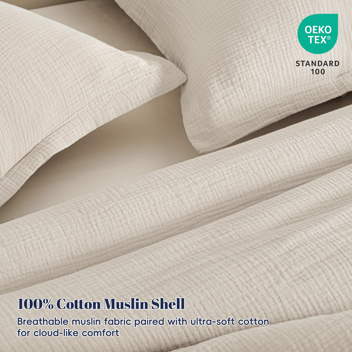 PHF OEKO-TEX certified cotton cover emphasizes safe, natural materials