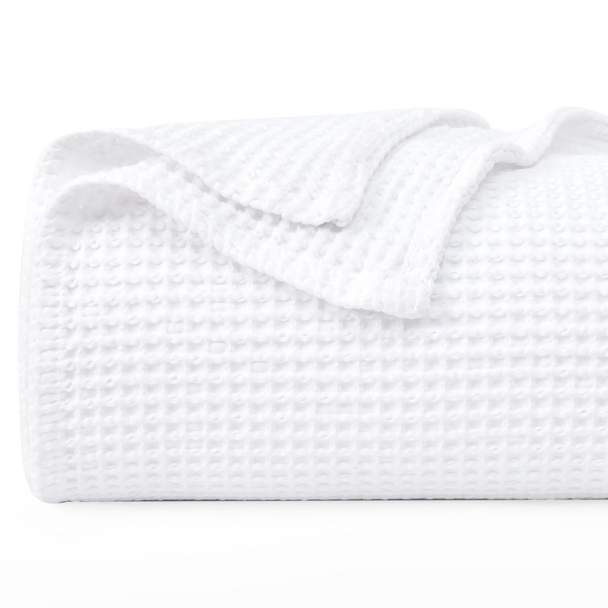 PHF pre-washed cotton blanket twin fold shows soft, cozy texture.