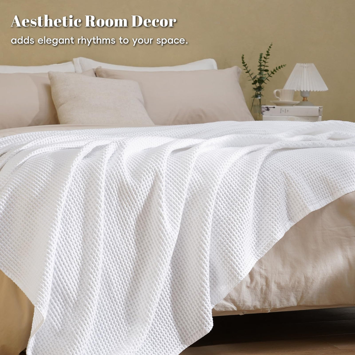 Gift-ready PHF waffle blanket in elegant packaging.