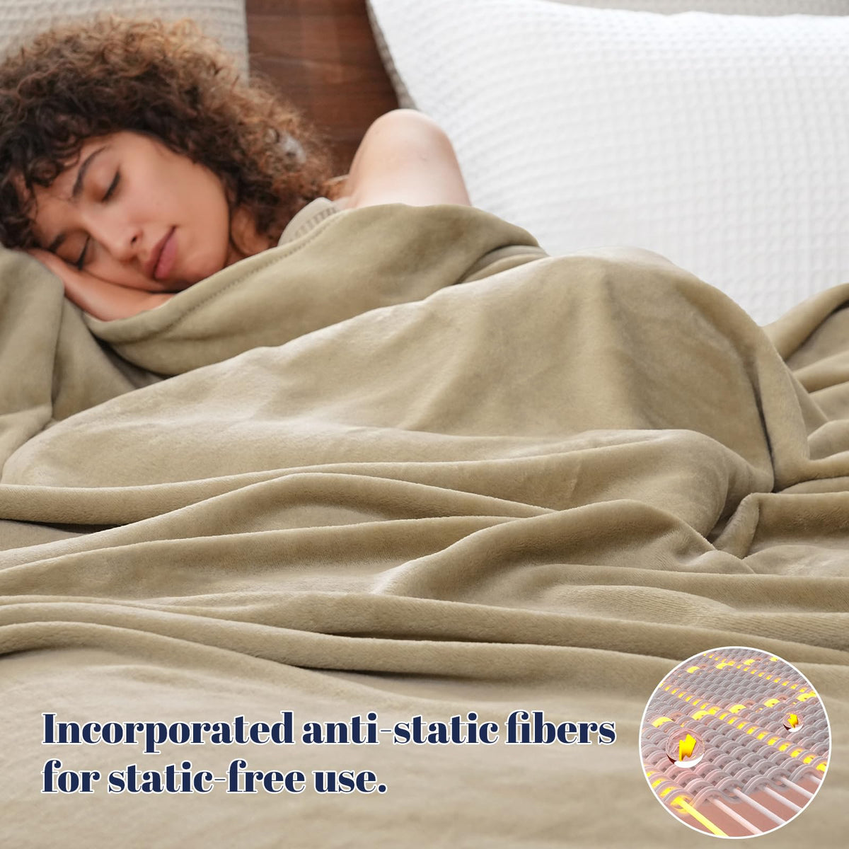 PHF Ultra-soft 300GSM microfleece blanket delivers luxury feel and breathable warmth