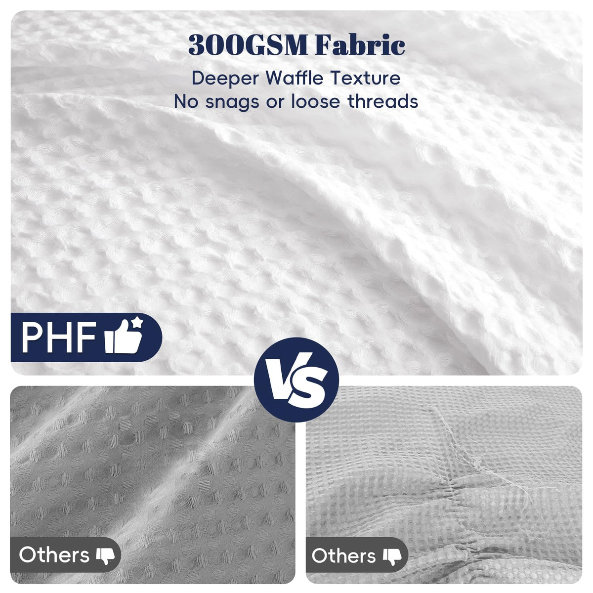 PHF vacuum packaging keeps fluff-ready packaging for quick setup.