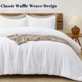 PHF Comforter stitching detail shows durable quilting keeps filling in place.