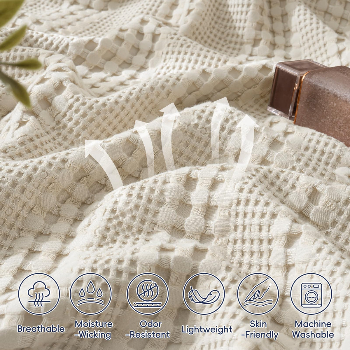 PHF detailed waffle weave showing air flow and durability.