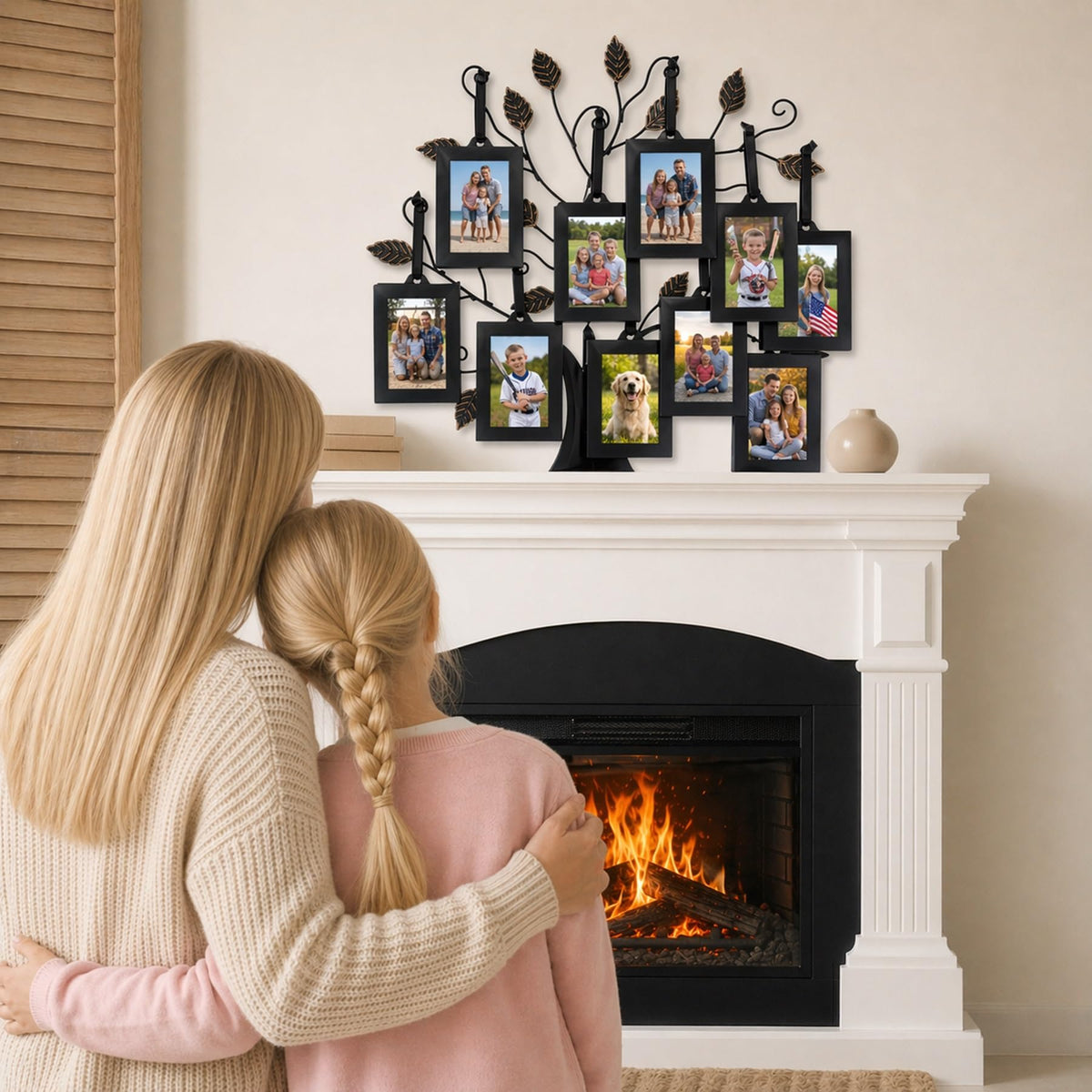 Philip Whitney polished bronze finish adds timeless elegance.