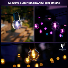 Philips Hue Festavia IP65 rating offers water and UV resistance.