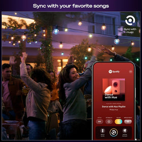 Philips Hue Festavia sync with music for dynamic scenes.