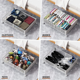 PHINOX under bed storage folded view shows compact storage when not in use.