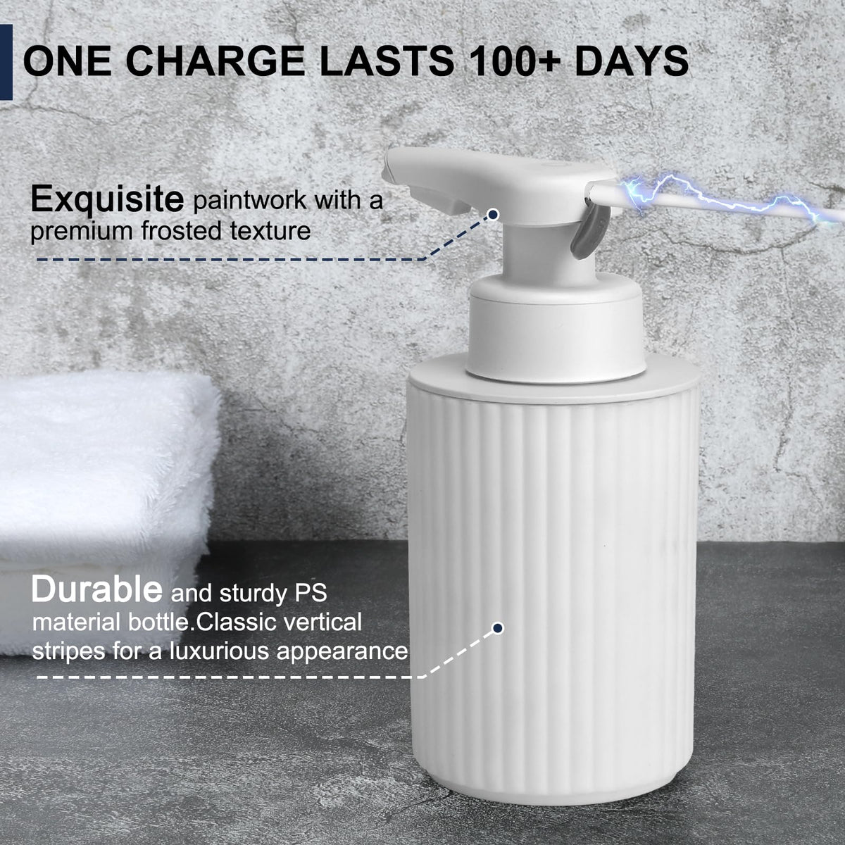 Phneems 9oz refill bottle reduces refills in high-traffic areas.