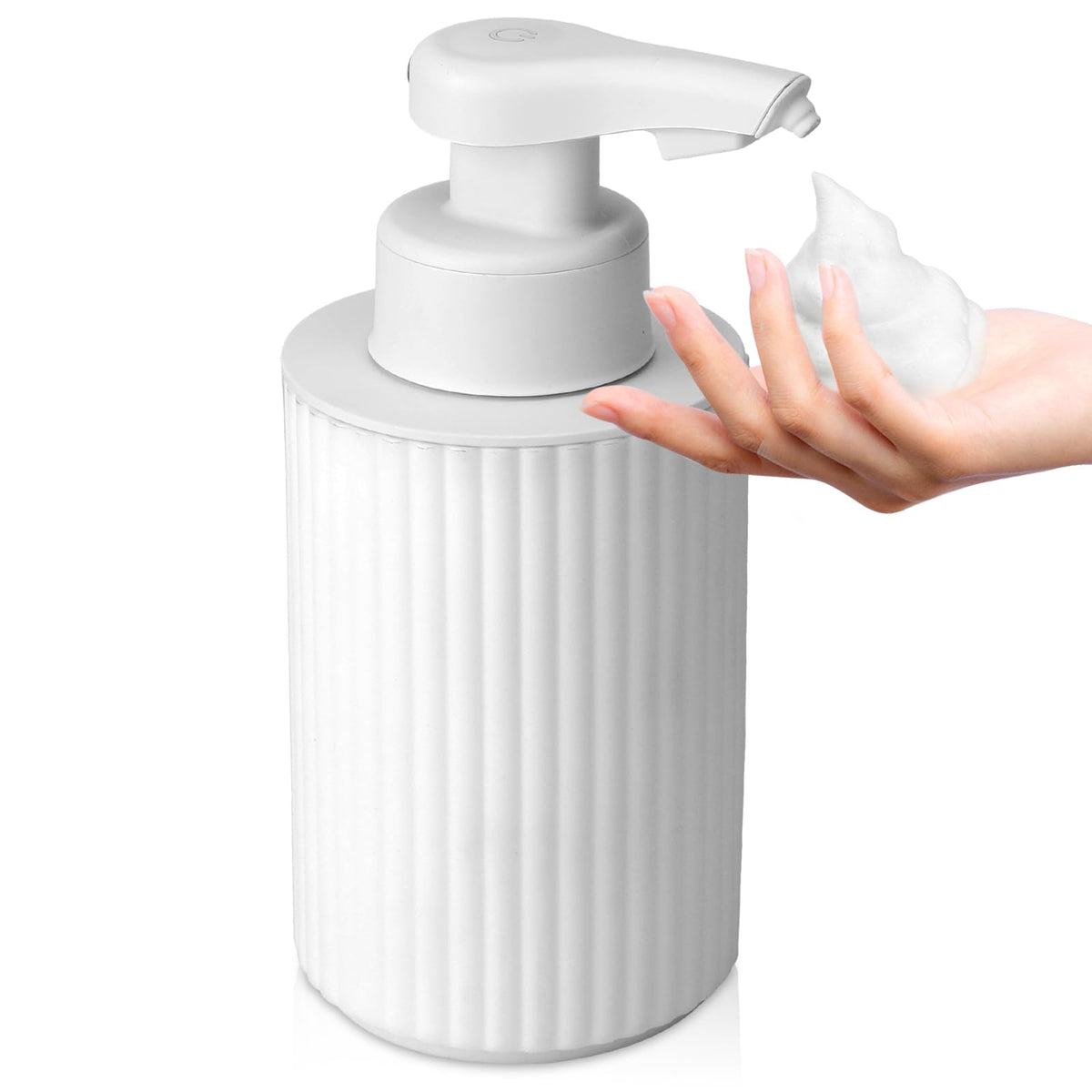 Phneems automatic foaming soap dispenser front view for quick touchless handwashing