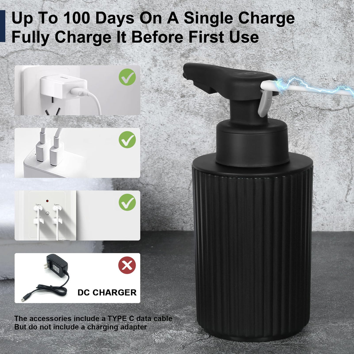Phneems dispenser on kitchen counter ready for daily use.