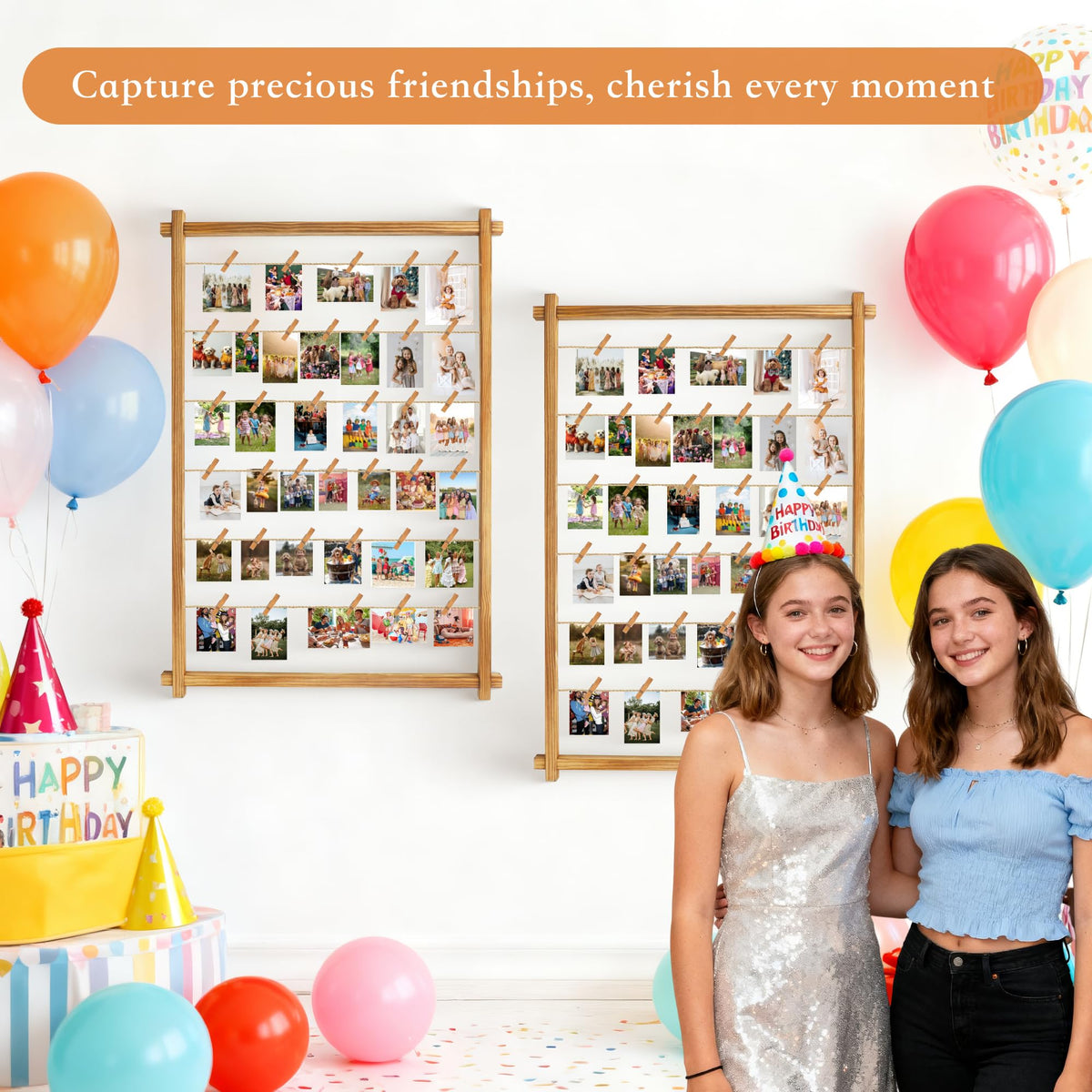 PHOENANCEE 27x39 inch collage frame ready for photos and cards
