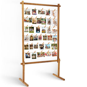 PHOENANCEE collage frame with wood display board showcases wedding memories.
