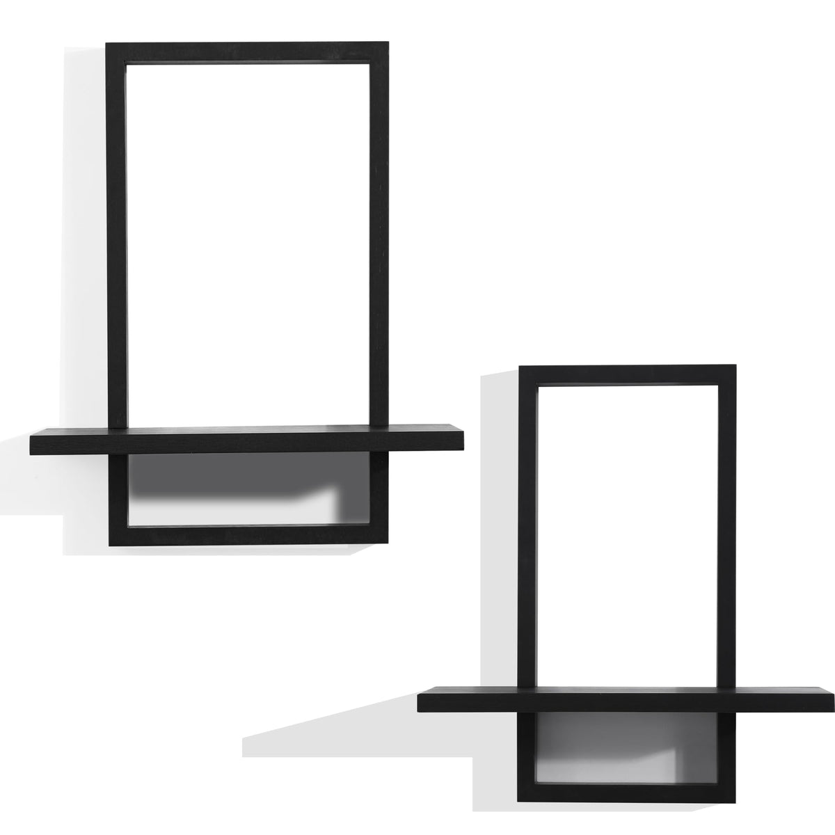 PHOENANCEE solid wood shelves offer durable storage with a modern aesthetic