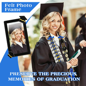 Phoncoo felt photo frame highlighting a 2.5x4.5 inch snapshot.