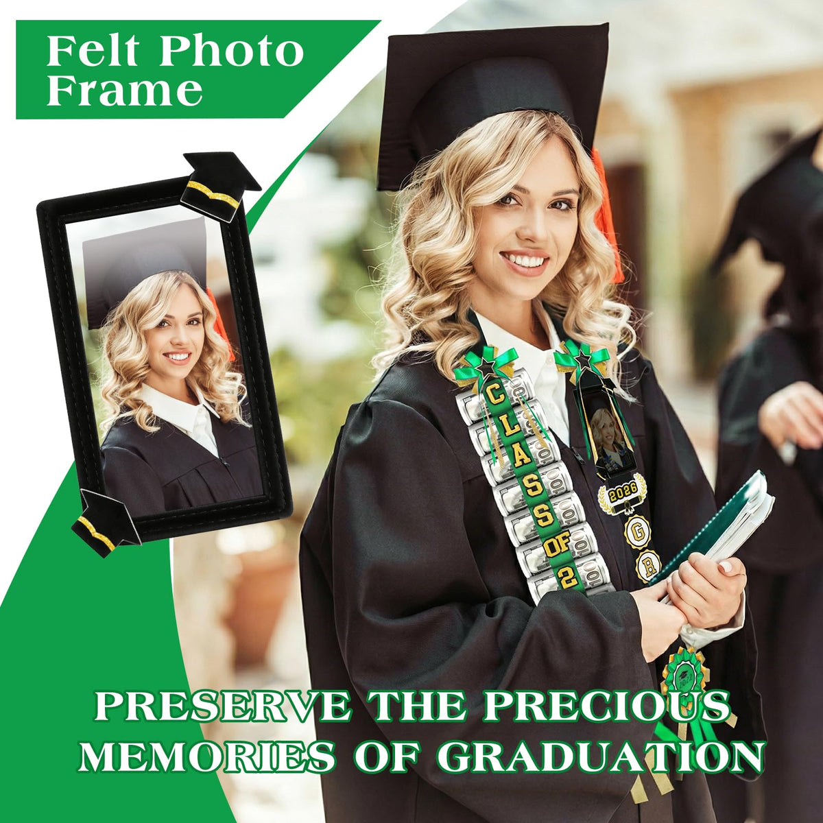 Phoncoo green and gold lei design shines at ceremonies and celebrations