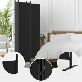 Phonjoroo 4-panel room divider side view showing portable design