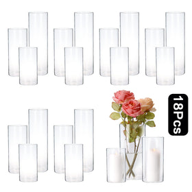 PHOSPHOR Hurricand 18-piece candle holder set for elegant centerpieces enhances table decor