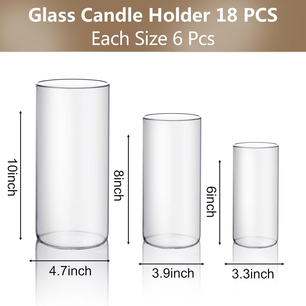PHOSPHOR Hurricand large candle holder highlights bold pillar flames safely