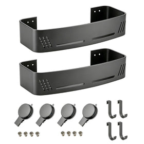 PHX Grove 2-pack shower caddy with hooks keeps essentials organized.