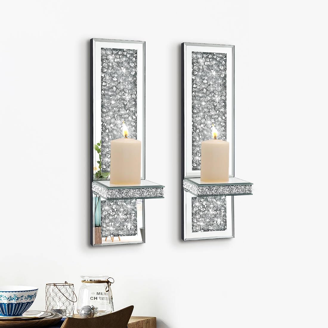 Pibeyer two-pack wall sconce with easy hang installation