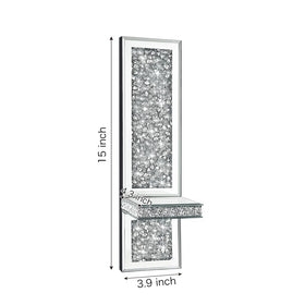 Pibeyer silver mirrored candle sconces enhance walls with reflective elegance