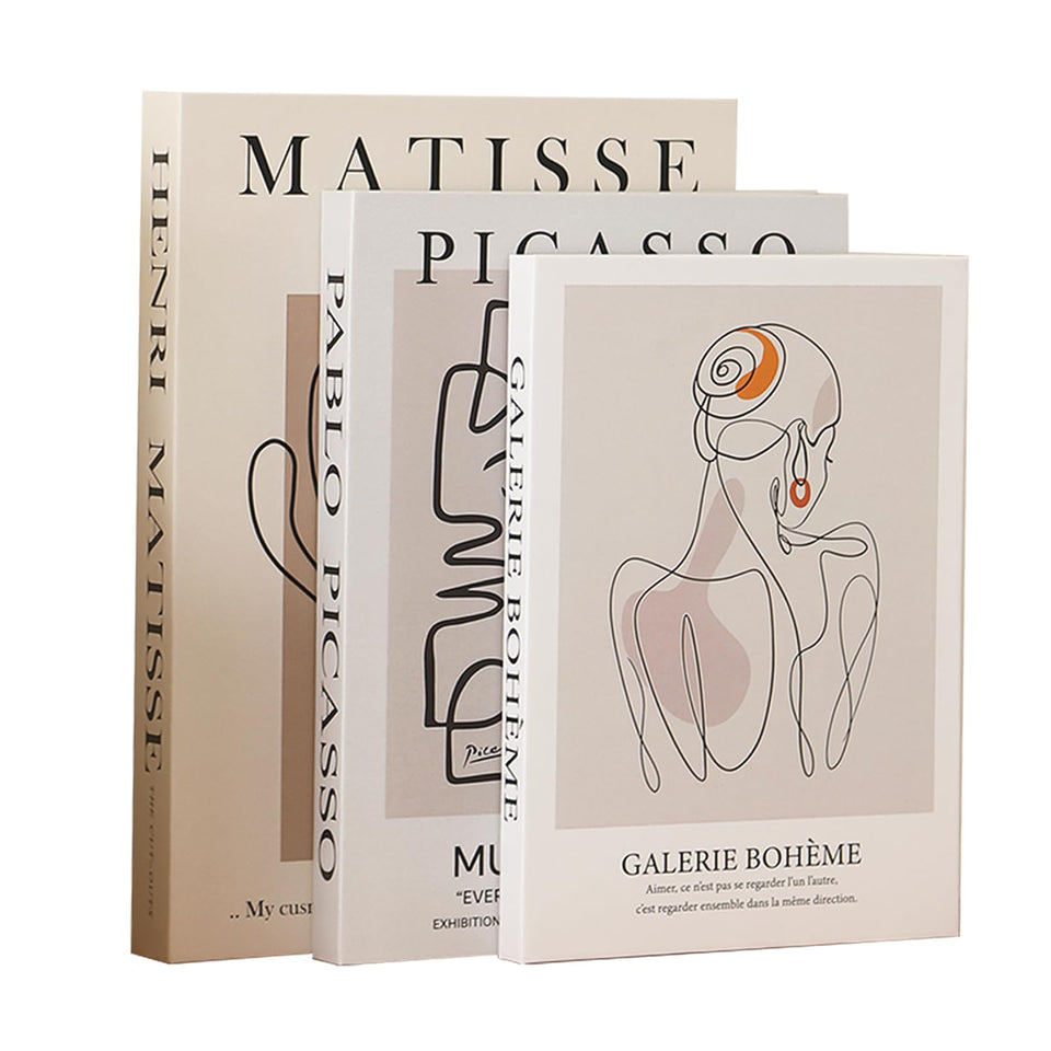 Picapspr decorative books set large on coffee table for elegant display