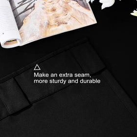 Pickluc blackout curtains with back tab and rod pocket top for versatile hanging options