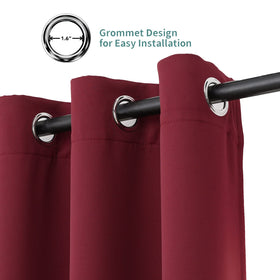 Pickluc burgundy window drapes living room style and practical privacy protection.