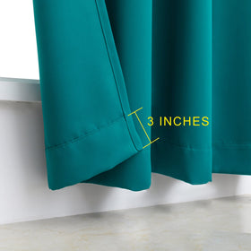 Pickluc teal blackout curtains emphasize thermal insulation in any season.