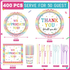 Pickmesh 9-inch plates in vibrant design elevate any party tablescape.