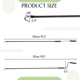 Pickmesh telescoping skylight pole with hook for versatile shade control