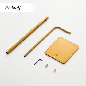 Pickpiff bag hanger gold stand with powder-coated finish