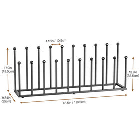 Pickpiff boot rack inverted storage keeps shafts straight and reduces creases.