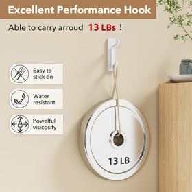 Pickpiff wall hooks showing double-hook design for doubled storage