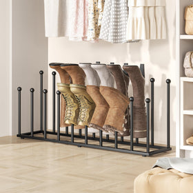 Pickpiff durable black metal boot rack complements dorm rooms and hallways.