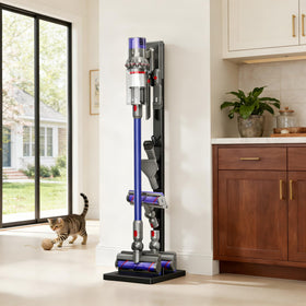 Pickpiff Dyson stand with accessory hooks keeps brushes and nozzles within reach
