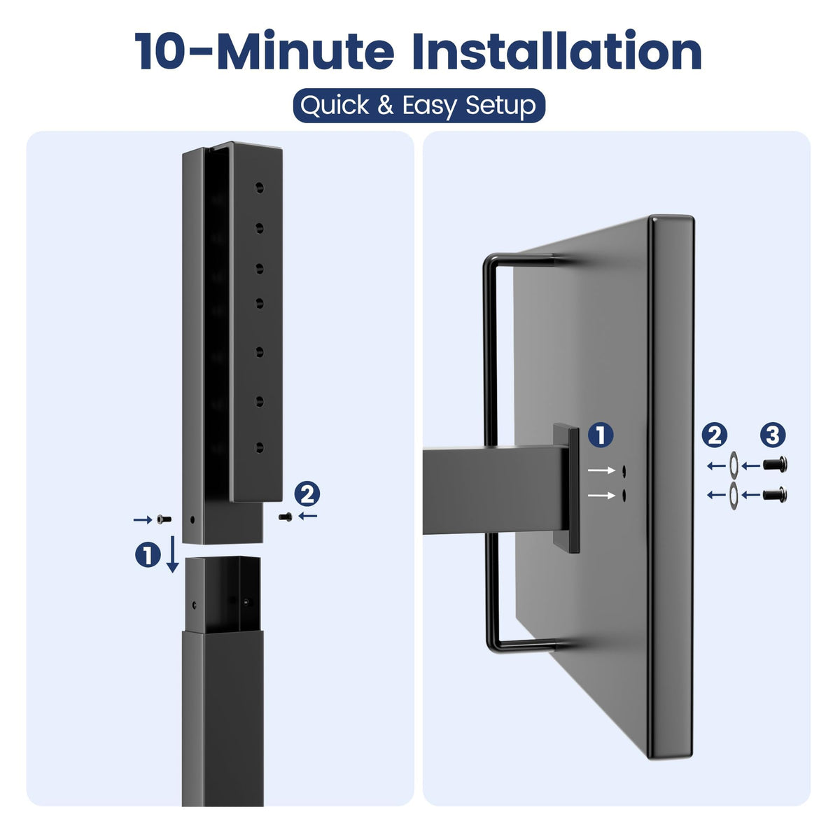 Sturdy stand secures your vacuum between cleanups for ready access