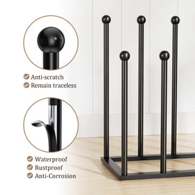 Pickpiff inverted storage design reduces creases and aids air-drying.