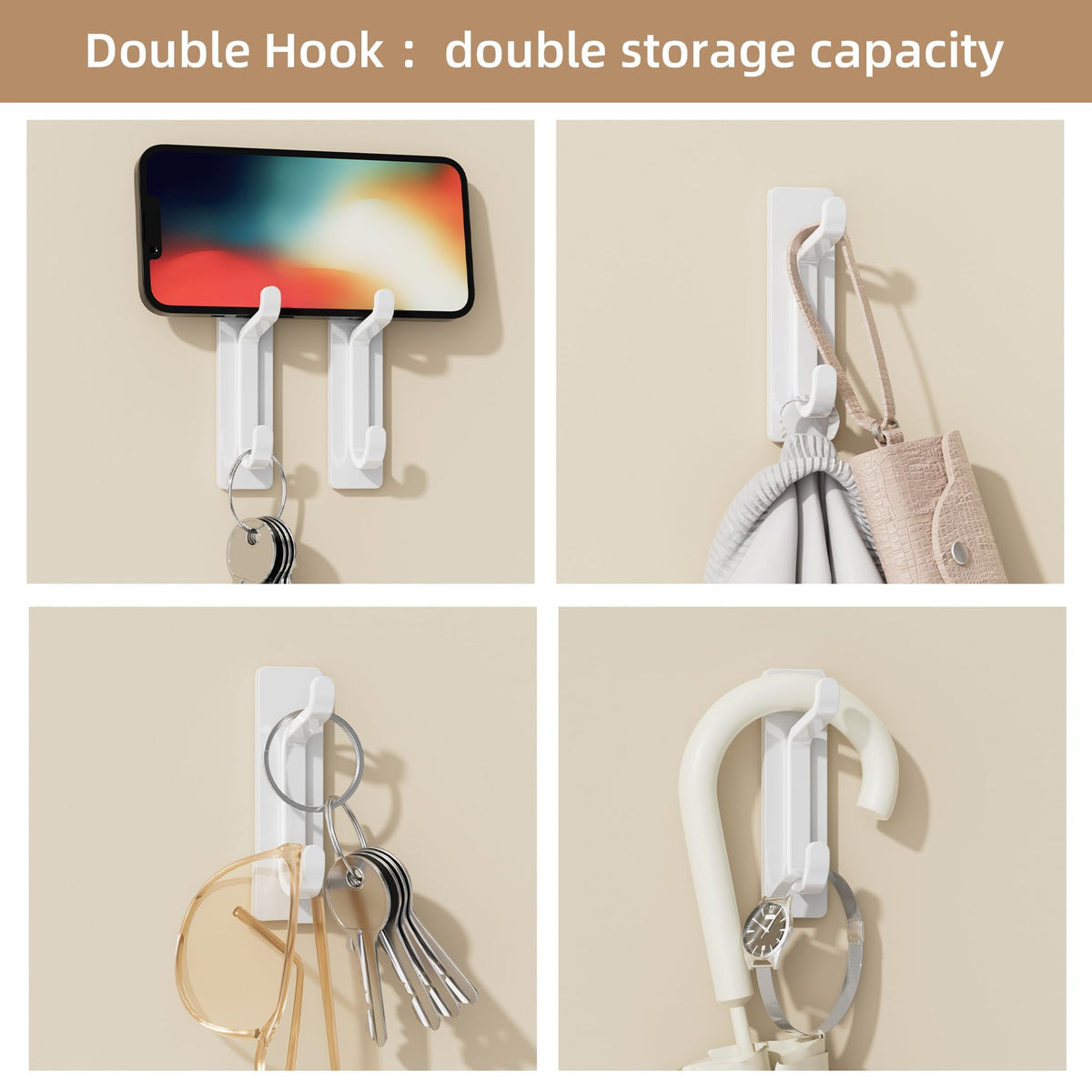 Pickpiff peel-and-stick installation shown on a door without tools