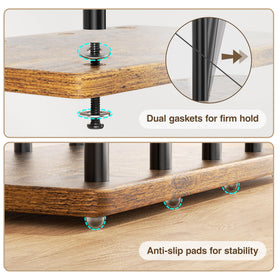 Pickpiff rust-free steel frame provides sturdy support for daily use.